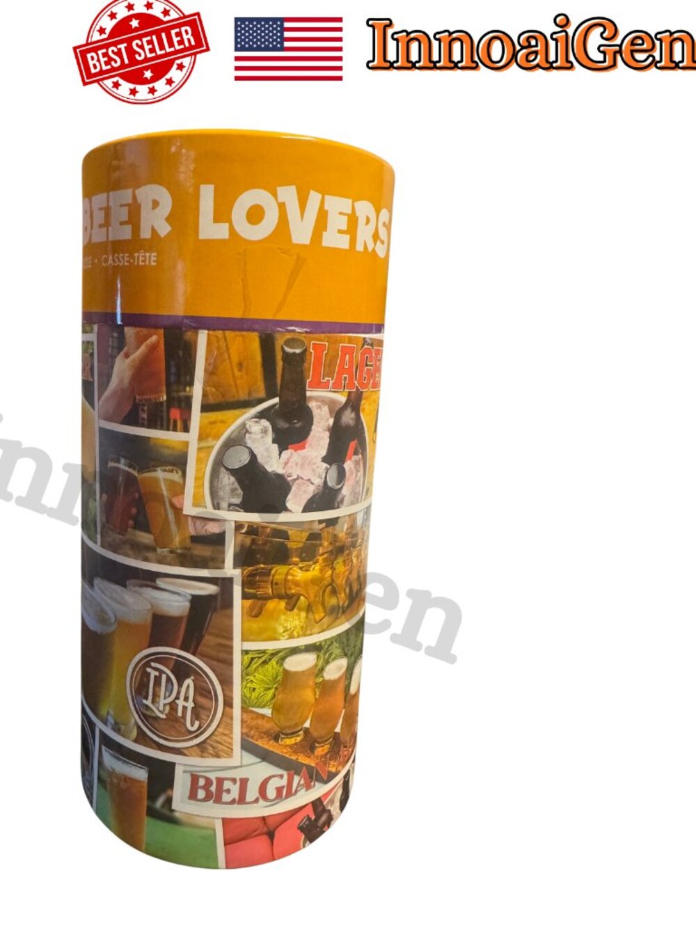 Parragon Beer Lovers 500 Piece Jigsaw Puzzle 24x18 Craft Beer Collage Excellent